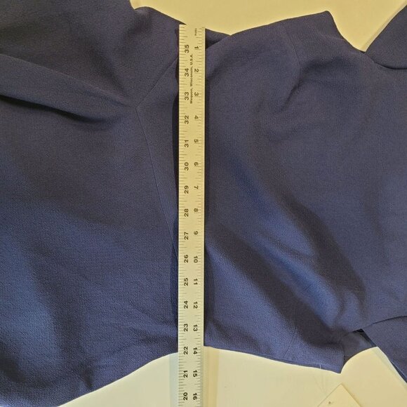 Harper Rose Asymmetrical Hem Fit and Flare Dress Navy Size 6 NWT $148 - Picture 9 of 10